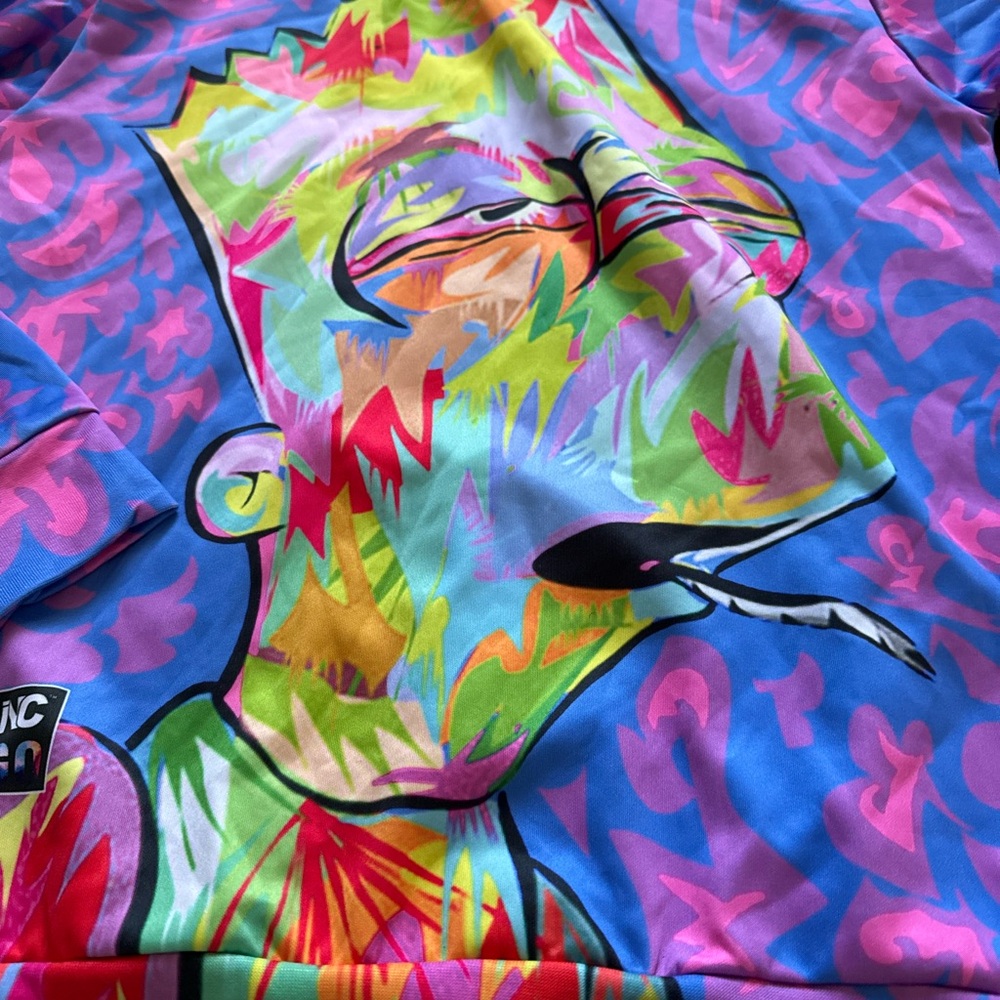Colorful Bart Simpson Graphic Sweatshirt men size medium